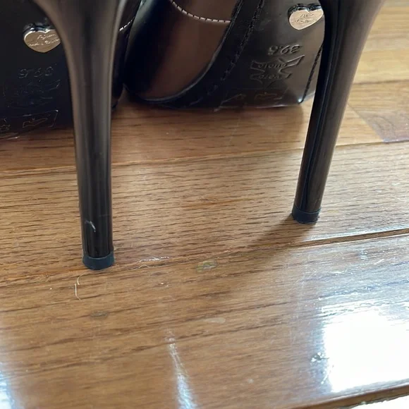 Alice + Olivia High Heel Metallic Sunglasses 39.5 US 9.5 Shoes - Picture 5 of 13